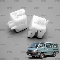 พลาสติกตั้งไฟหน้า 2 ตัว สีขาว สำหรับ Toyota LH112 LH113 Van ปี 1989-2004